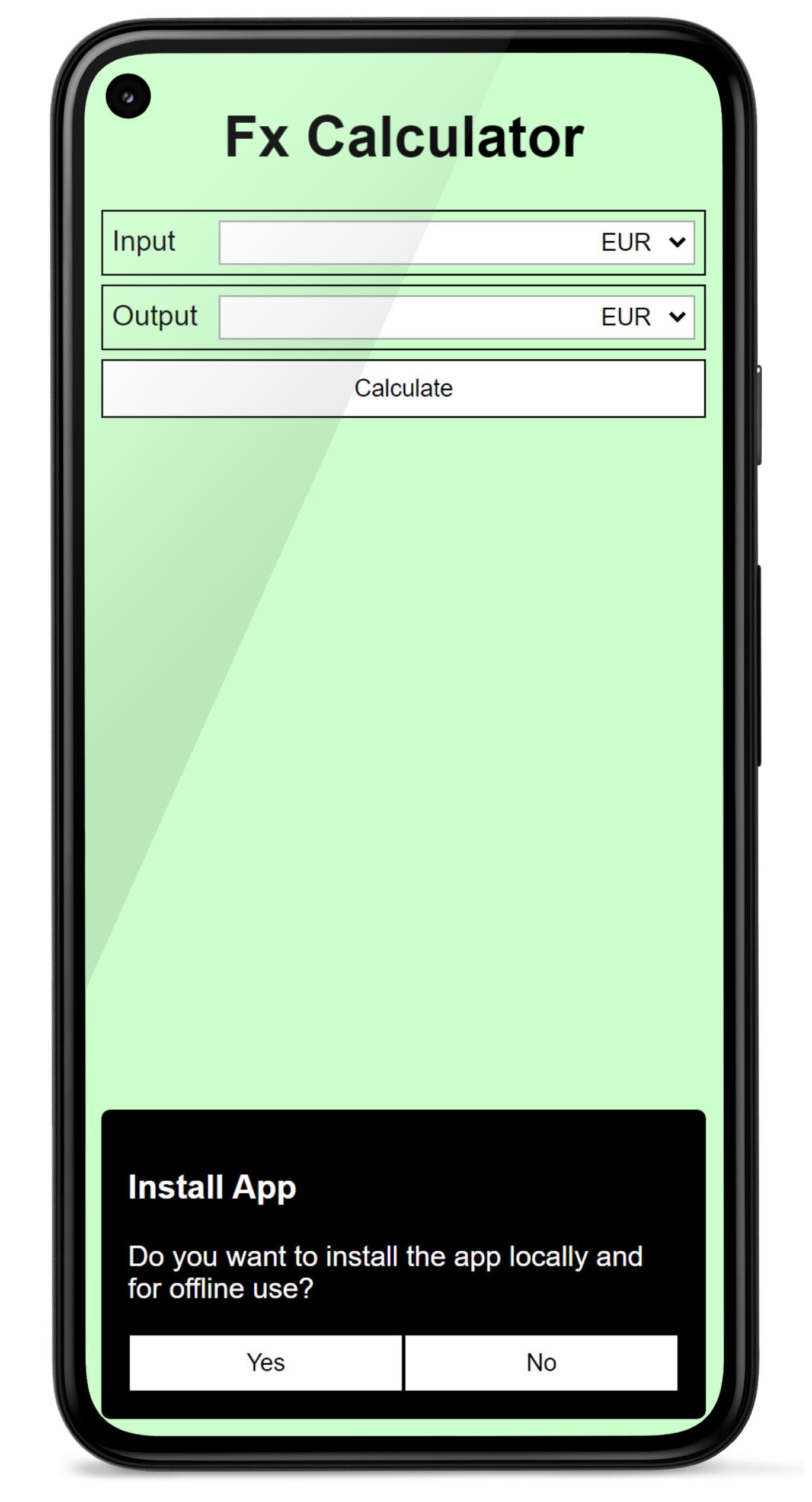 FX-Calculator Install Prompt